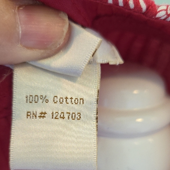 Baxter & Wells Reversible Red Floral/solid Red Quilted Cotton Jacket Women's XL - Picture 3 of 12